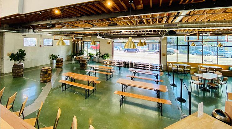 Image of taproom interior which you can rent for your next special event