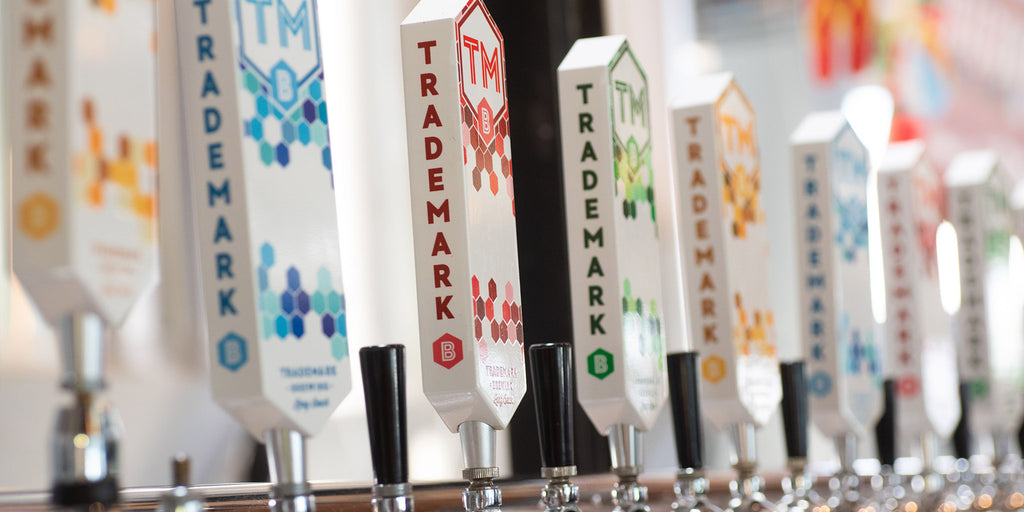 Photo of many colorful TMB tap handles