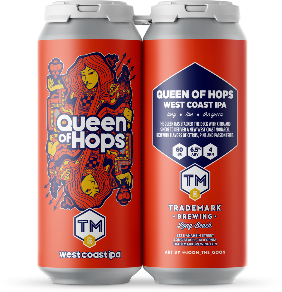 Photo of 4-pack of Queen of Hops West Coast IPA